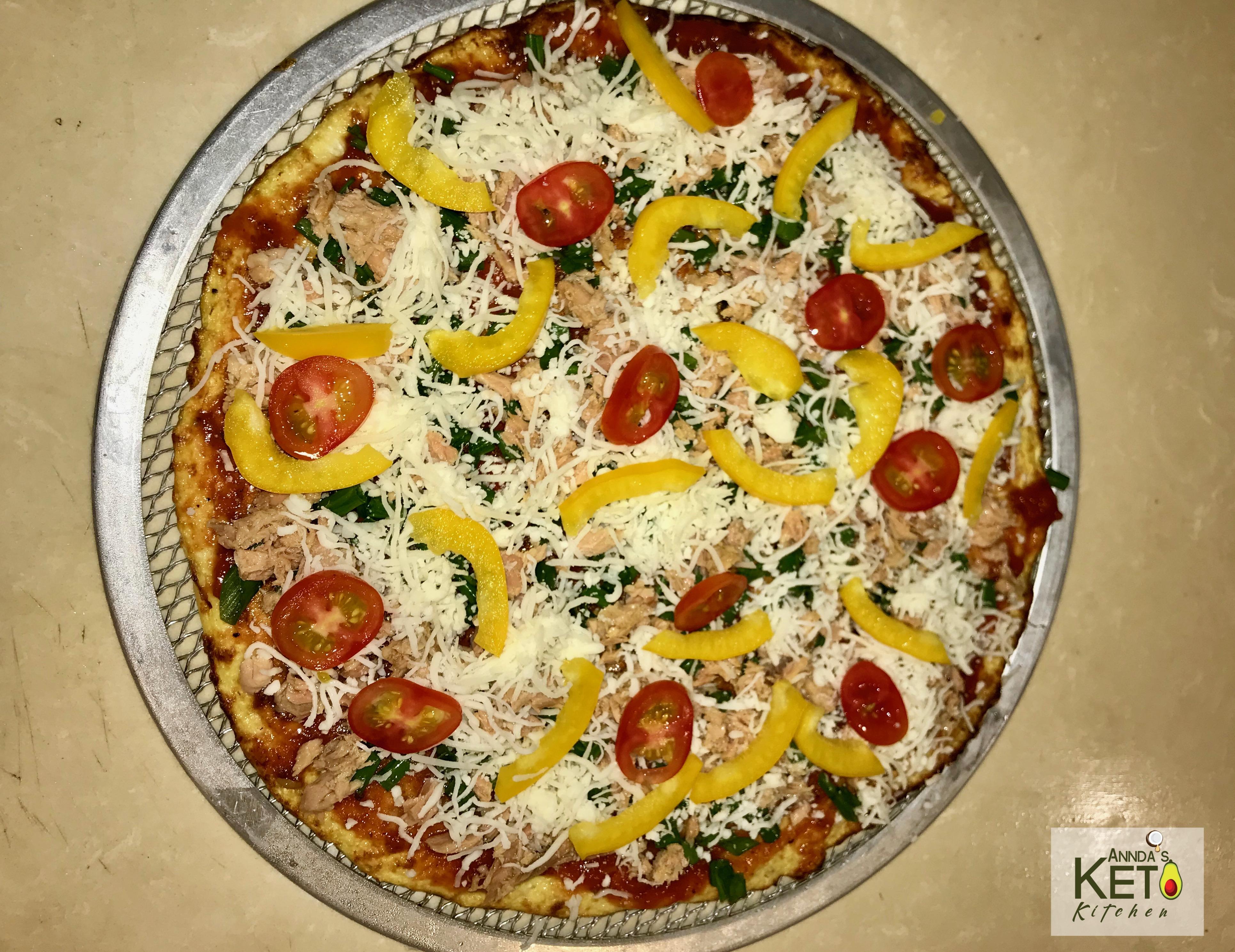 Blat de pizza zero-carb ✽ Doar patru ingrediente